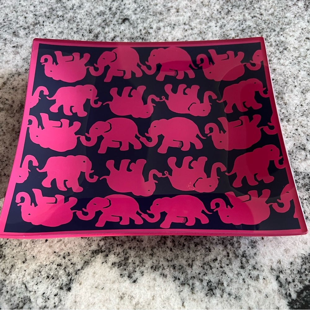Lilly Pulitzer Glass Catchall Trinket Tray